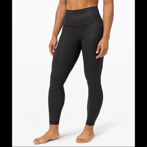 🍋 NWT Lululemon Align HR Pant 25” Embossed Black
